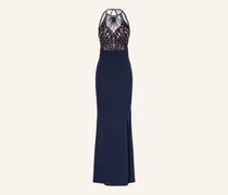 Abendkleid Mit Spize blau