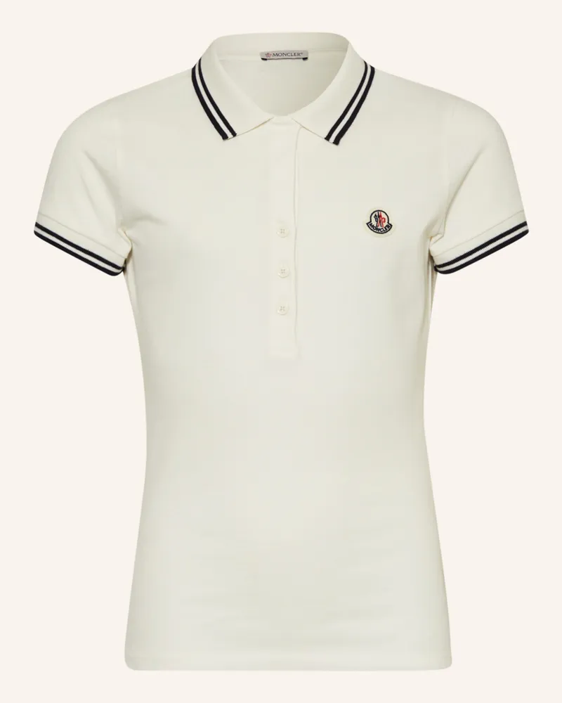 Moncler Piqué-Poloshirt Weiss