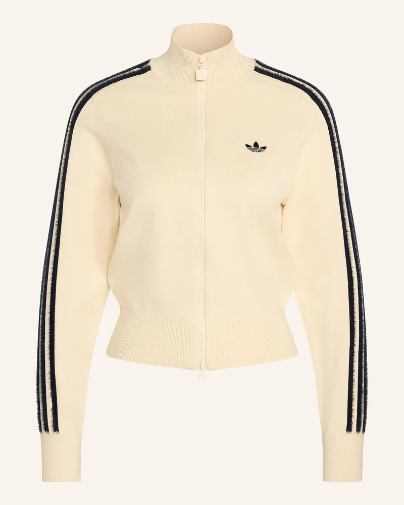adidas Strickjacke Knit Firebird weiss Ecru