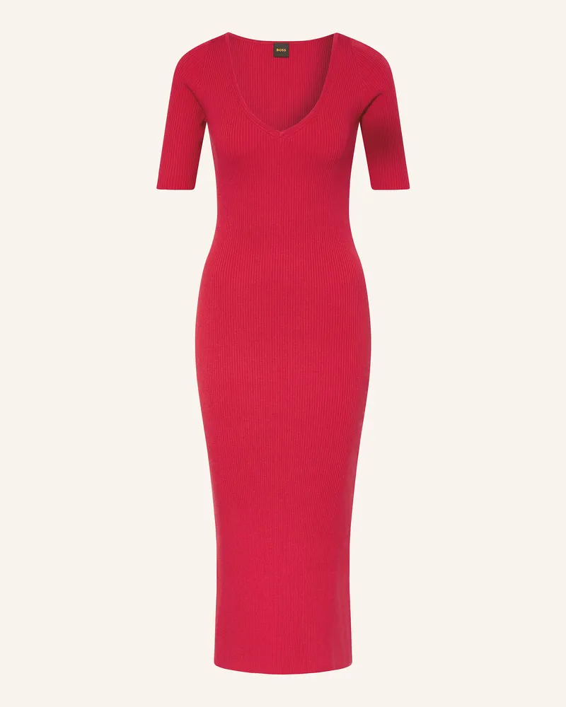 HUGO BOSS Strickkleid FARGHERITINA Pink