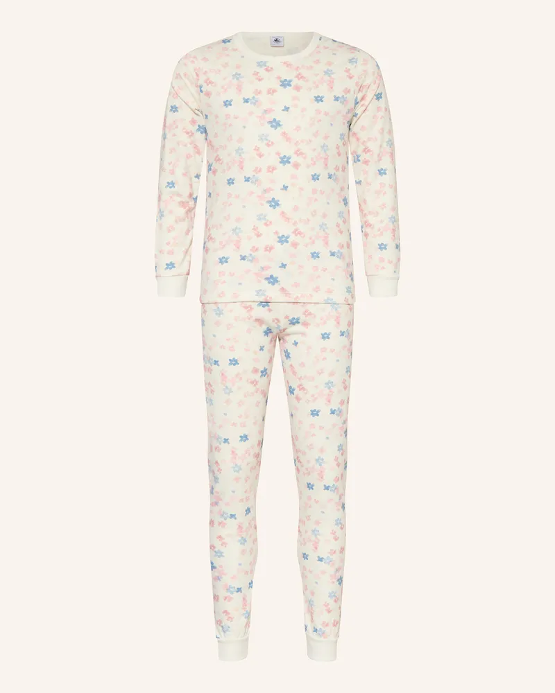 Petit Bateau Schlafanzug Weiss