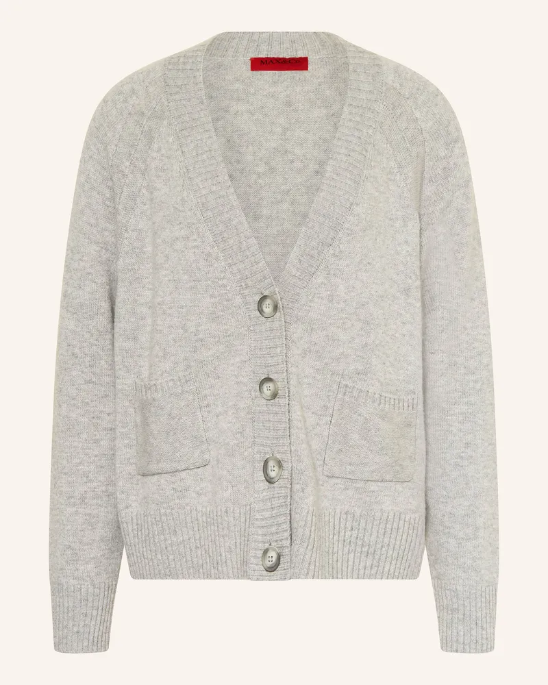 MAX&Co. Strickjacke SIGLA Hellgrau