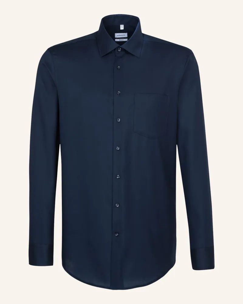 Seidensticker Business Hemd Regular Fit blau Dunkelblau