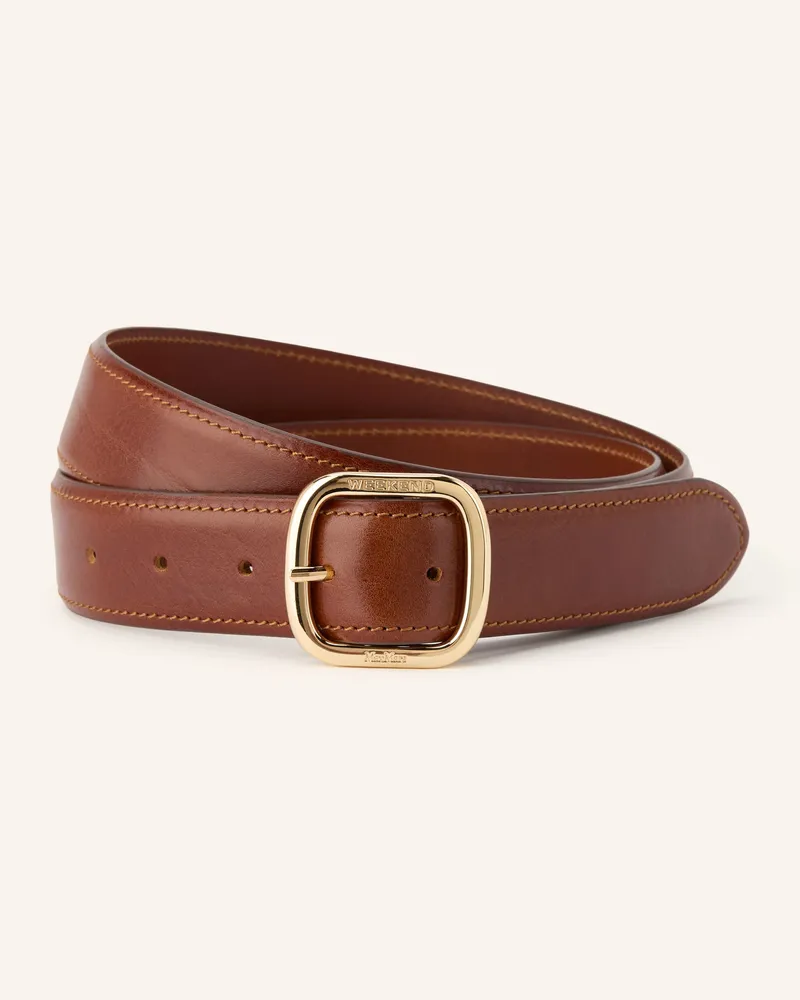 Max Mara Ledergürtel Wkaaereo braun Braun