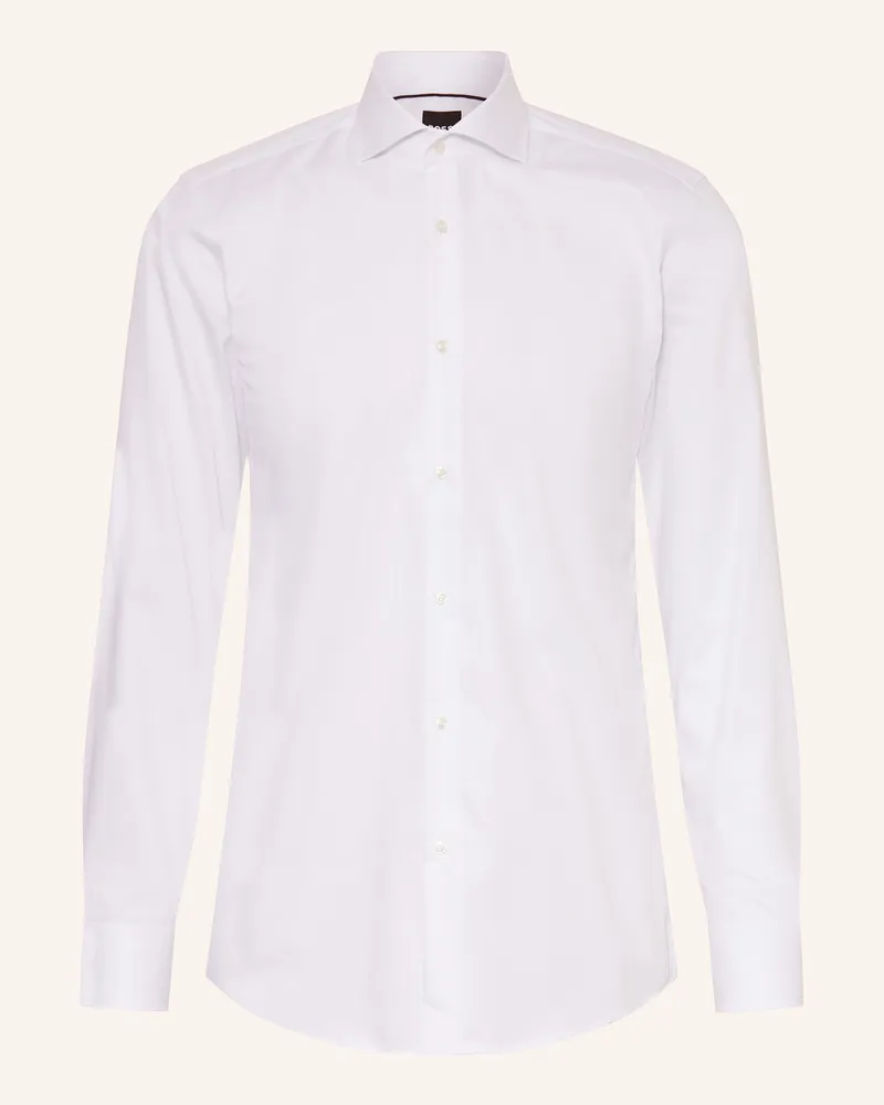 HUGO BOSS Hemd H-HANK Slim Fit Weiss