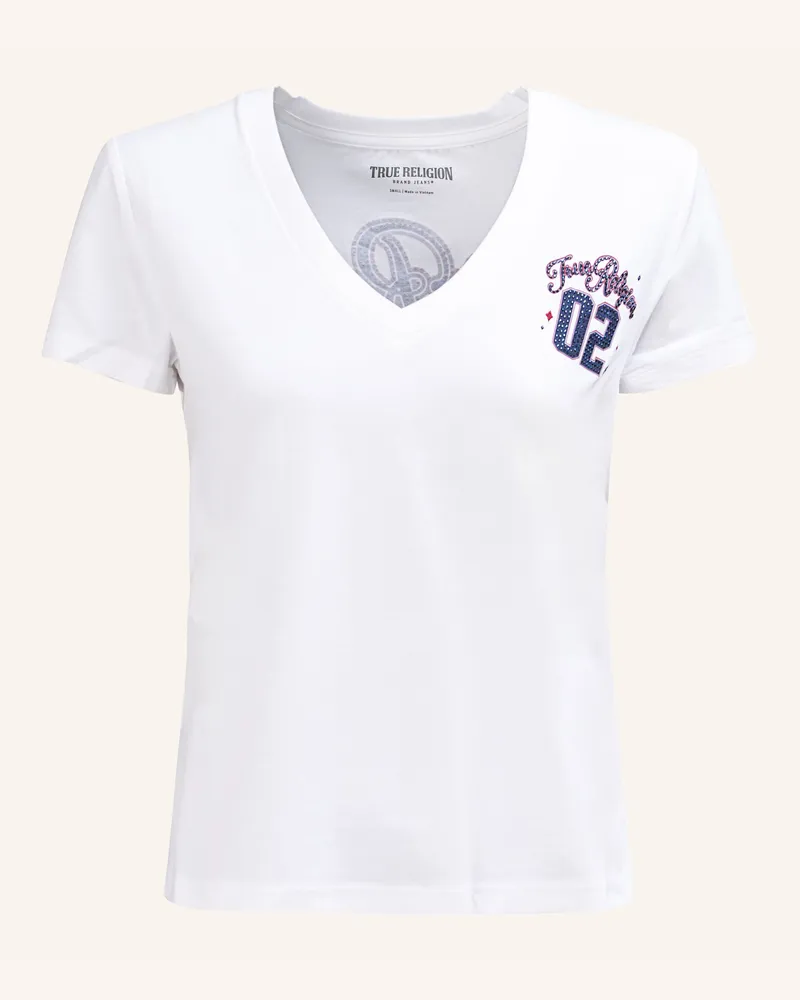 True Religion T-Shirt CRYSTAL Weiss