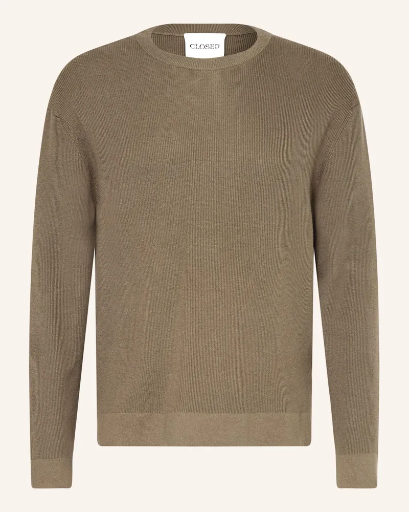Closed Pullover beige Khaki