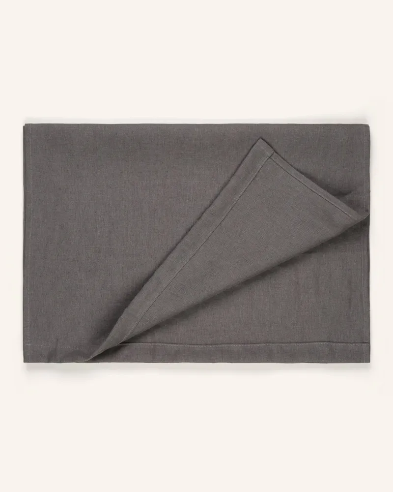 Pichler Tischdecke Pure Aus Leinen grau Dunkelgrau