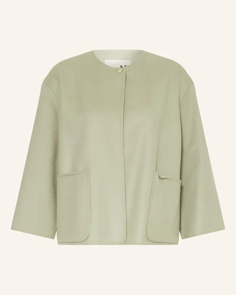 Manzoni 24 Kastenjacke mit 3/4-Arm Hellgrün