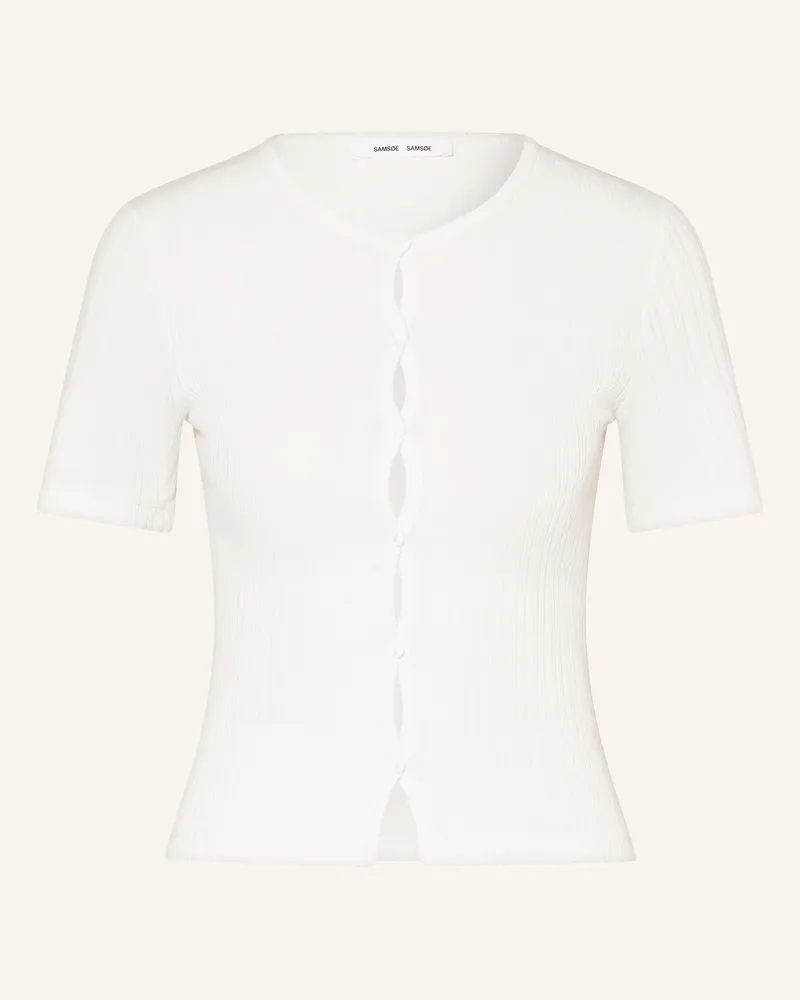 Samsøe & Samsøe Strickjacke Sajuni weiss Creme