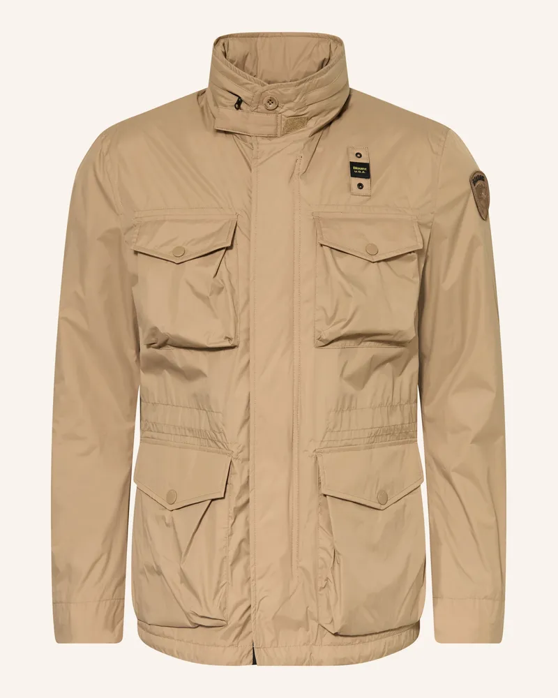Blauer Fieldjacket ABBOTSFORD Hellbraun