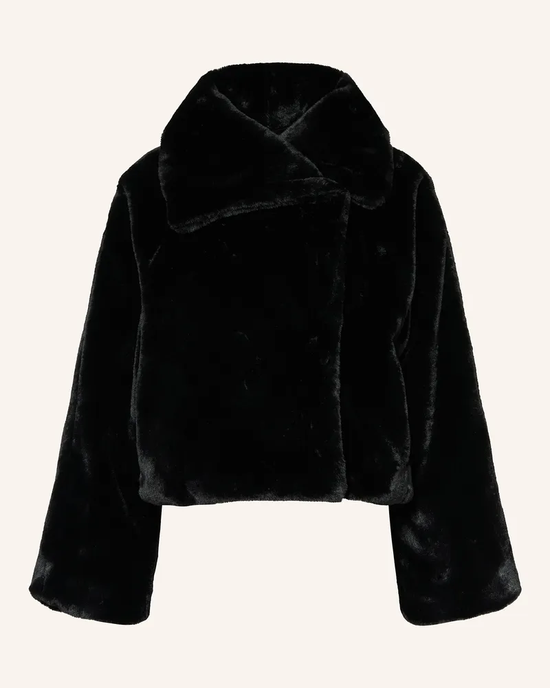 InWear Kunstfell-Jacke YONEKOIW Schwarz