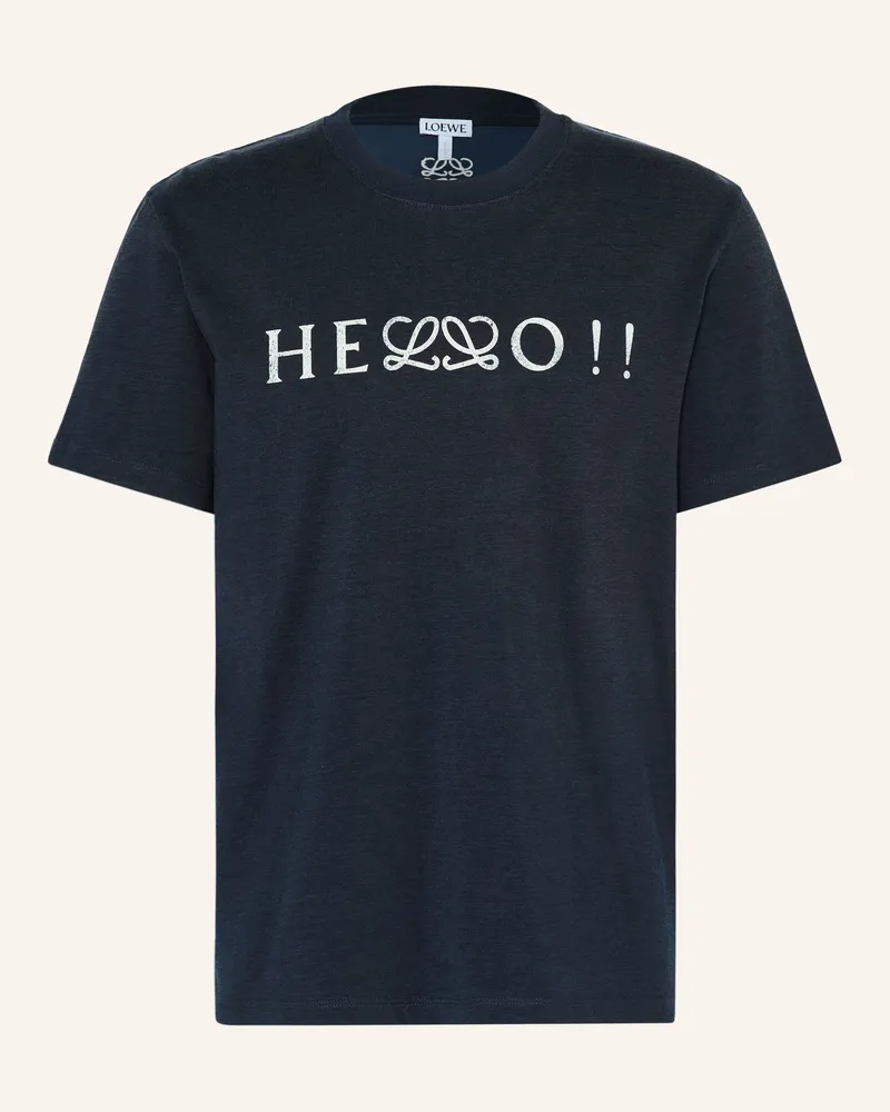 Loewe T-Shirt blau Dunkelblau