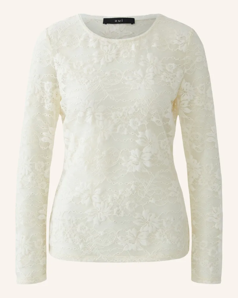 Oui  Longsleeve weiss Weiss