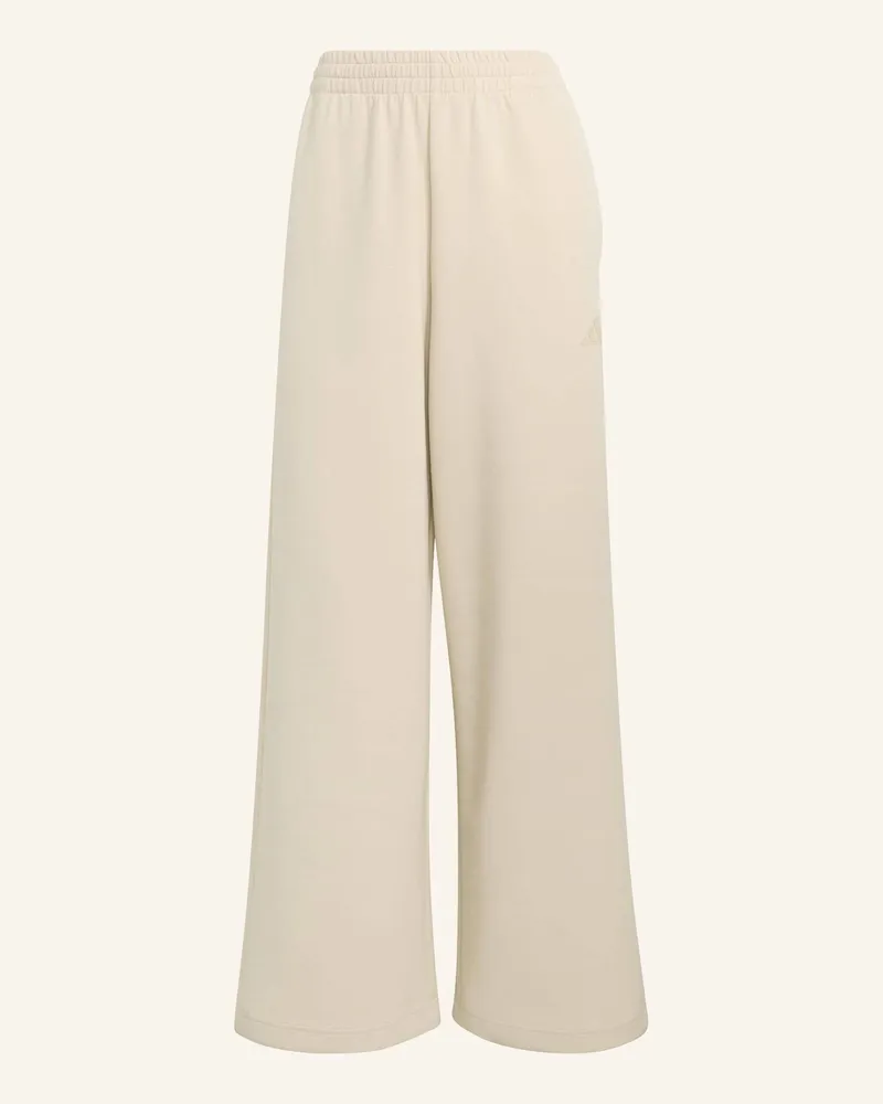 adidas Soft Lux Straight Leg Hose beige Beige