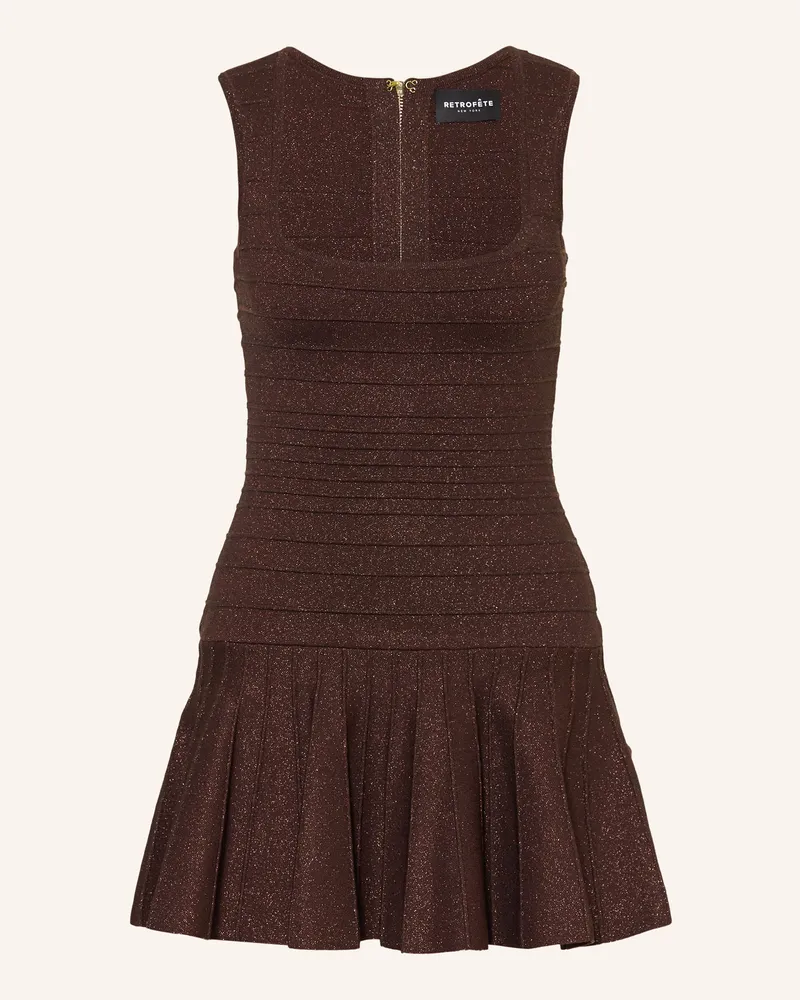 Retrofête Cocktailkleid CATERINA Dunkelbraun