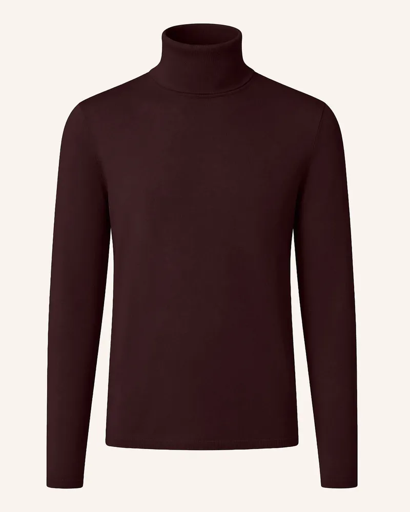 KIEFERMANN Rollkragen-Pullover Theor Aus Merino rot Lila