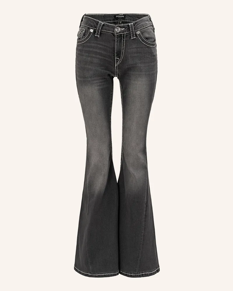 True Religion Flared-Jeans schwarz Schwarz