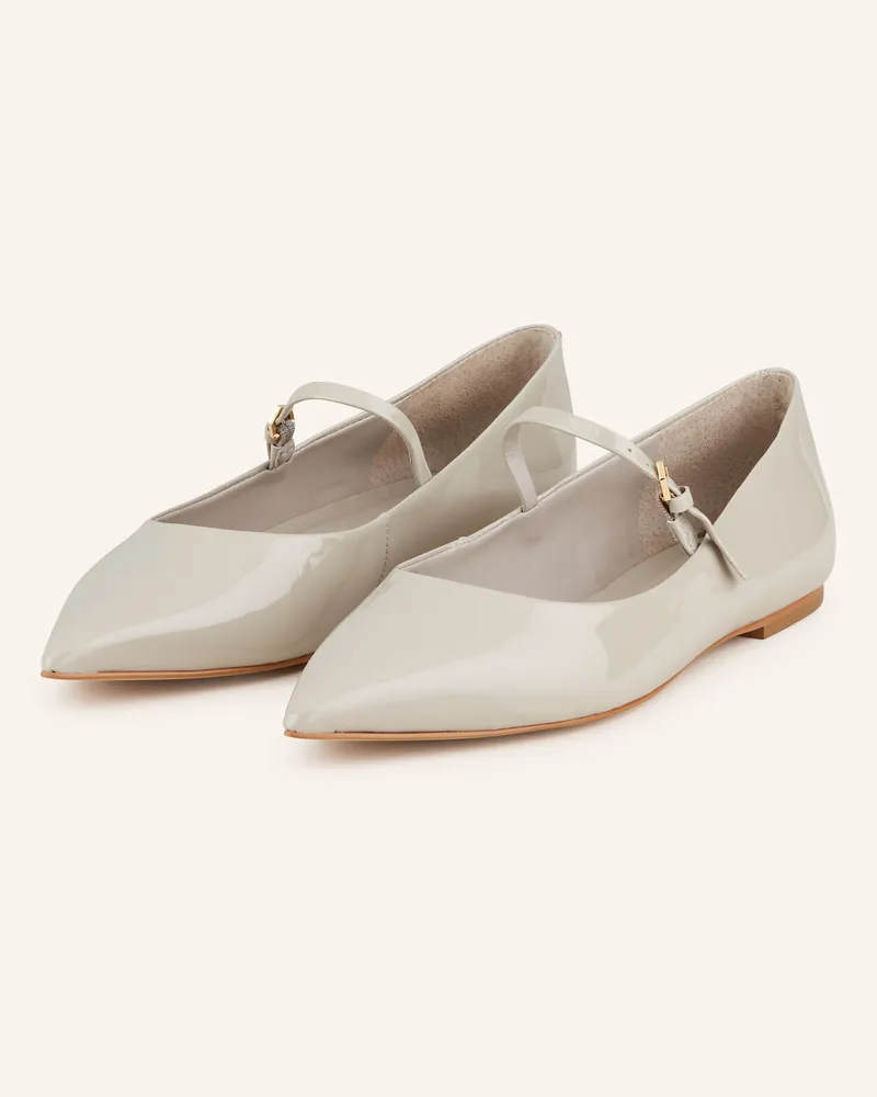 CARRANO Mary-Jane-Ballerinas Vernice beige Taupe