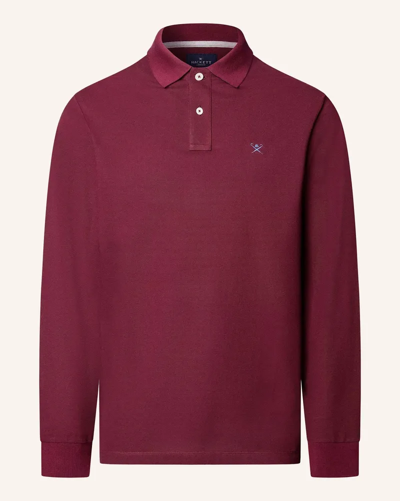 Hackett Poloshirt Slim Fit Logo Ls rot Rot