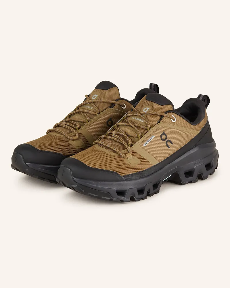 ON Wanderschuhe CLOUDROCK LOW WP Khaki