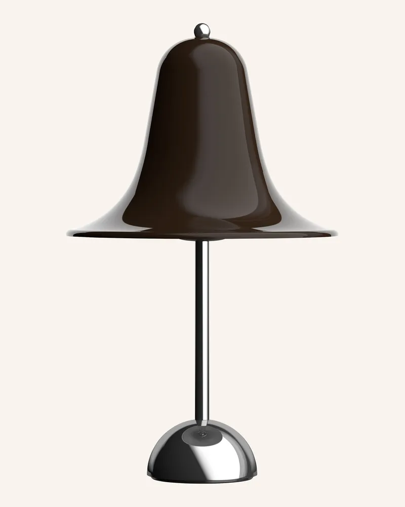 Verpan Tischleuchte Pantop Portable braun Dunkelbraun