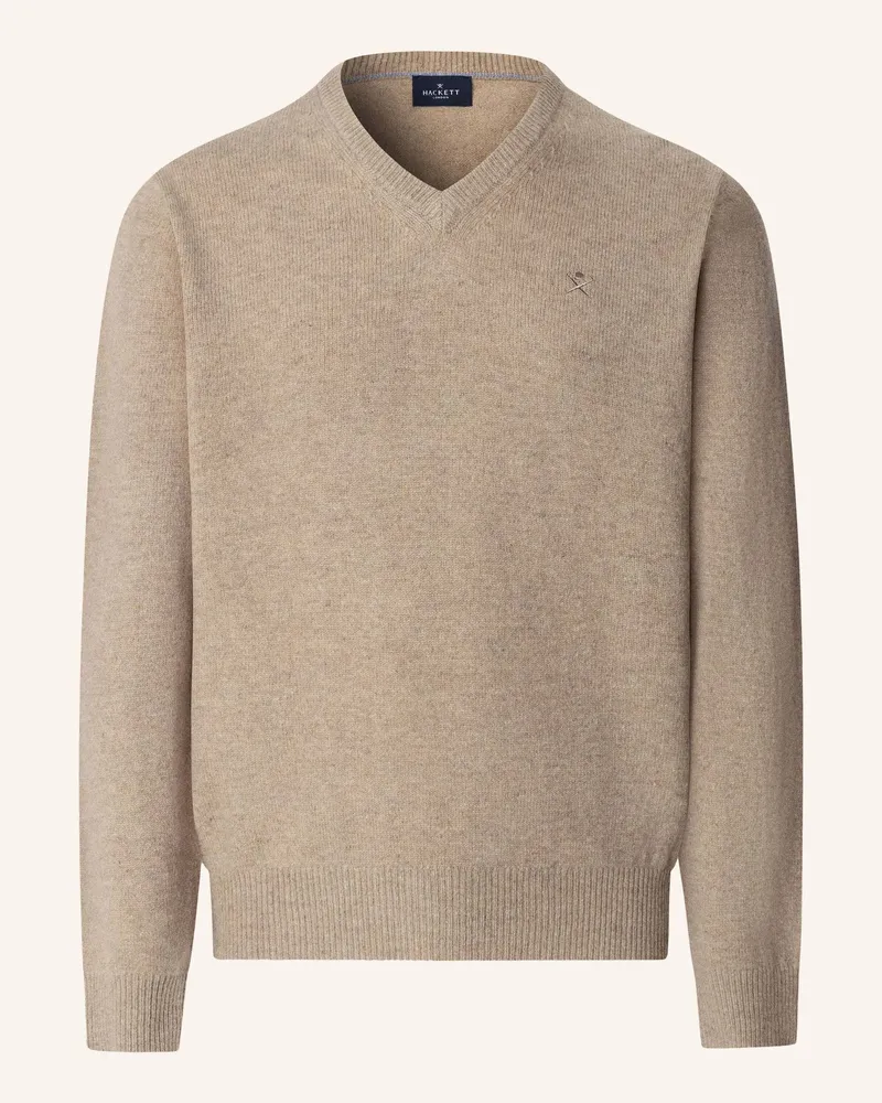 Hackett Pullover LAMBSWOOL V NECK Beige
