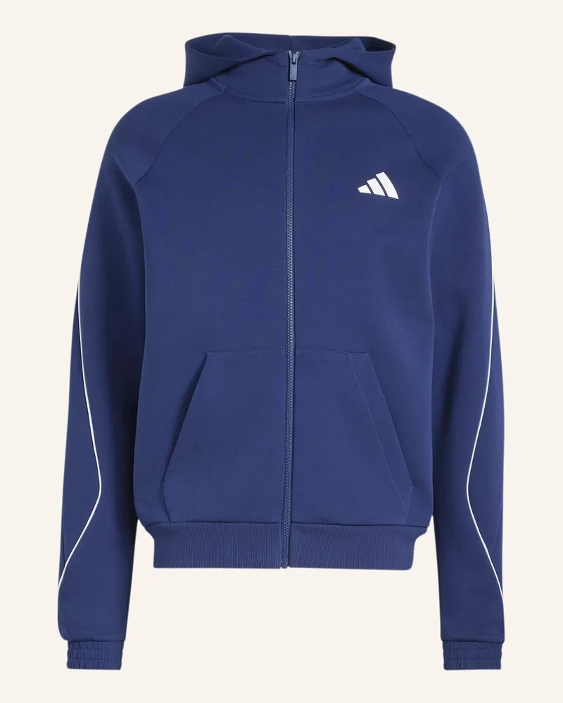 adidas Stadium Small Logo Full-Zip Hoodie blau Blau