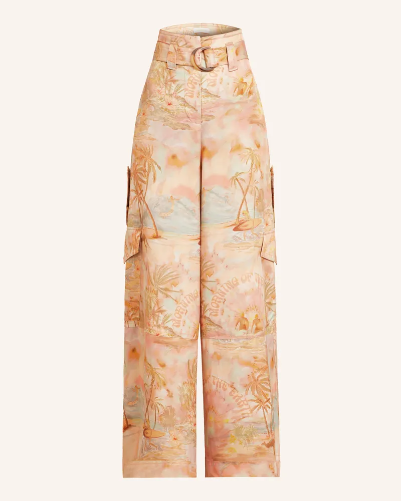 Zimmermann Cargohose rosa Hellorange