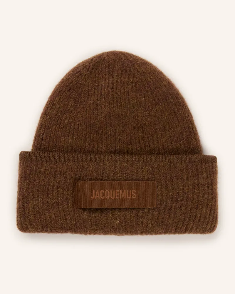 Jacquemus Mütze Le Bonnet Gros Grain Mit Alpaka braun Braun