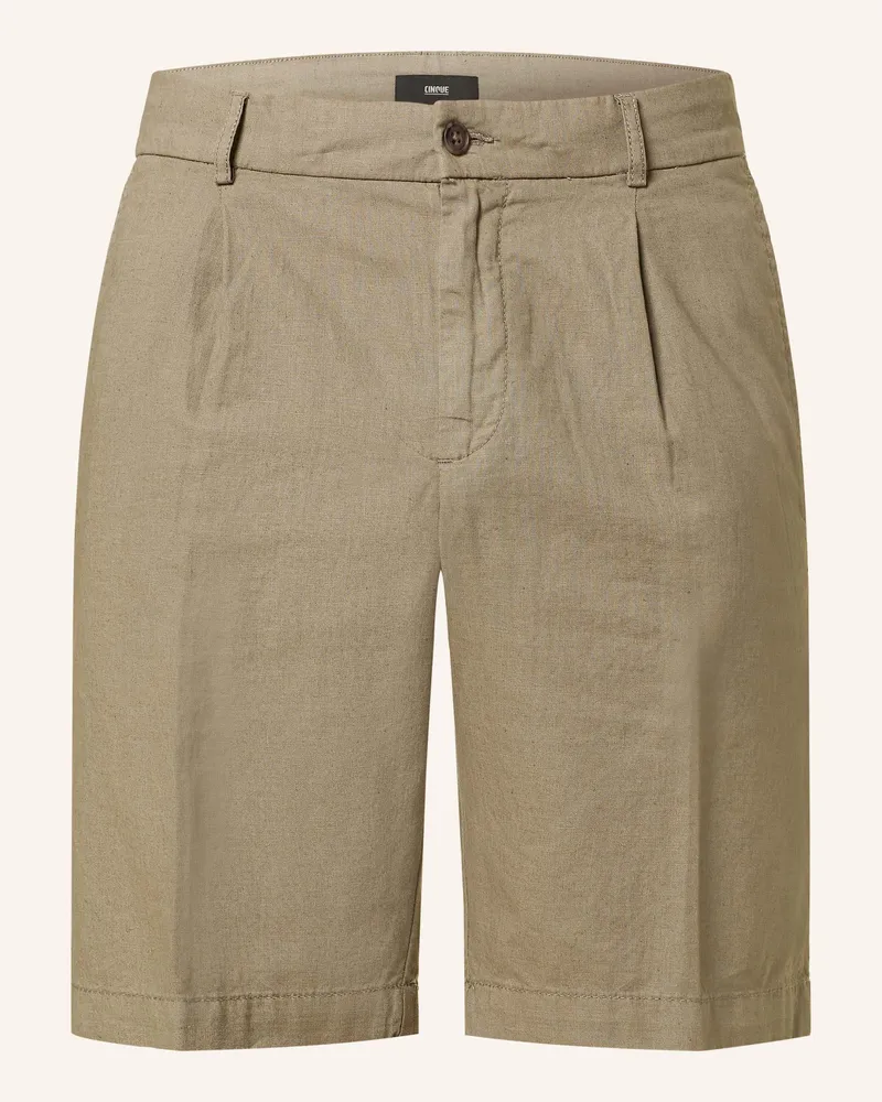 cinque Chinoshorts CISALTO Regular Fit mit Leinen Khaki