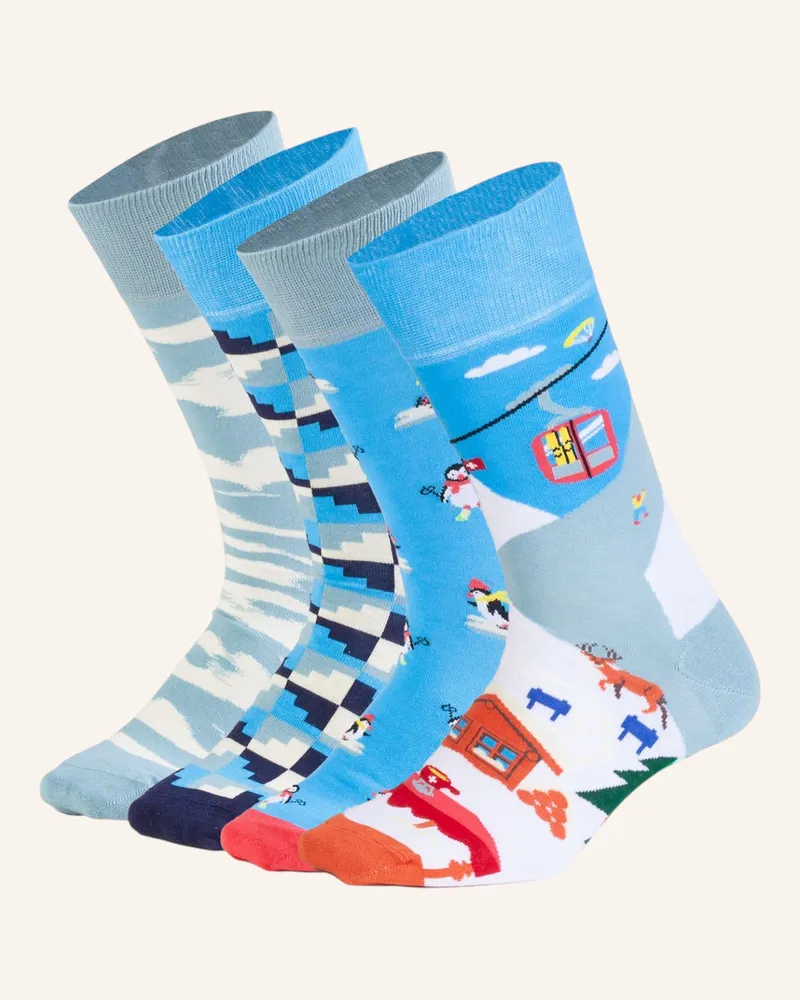 DillySocks Socken Winter Horizon braun Blau