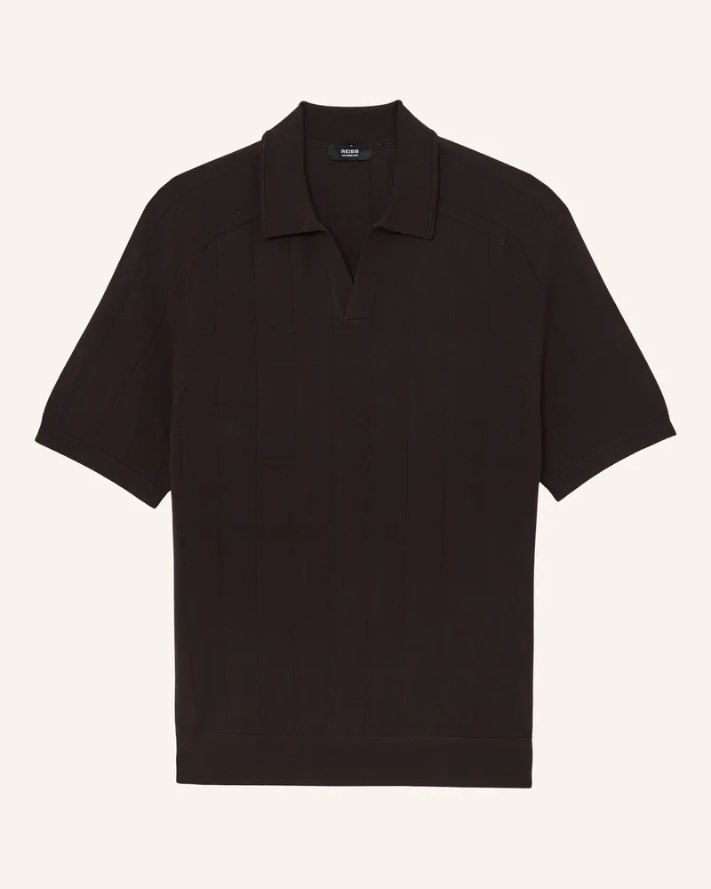 Reiss Strickshirt Chelmsford Aus Merinowolle braun Dunkelbraun