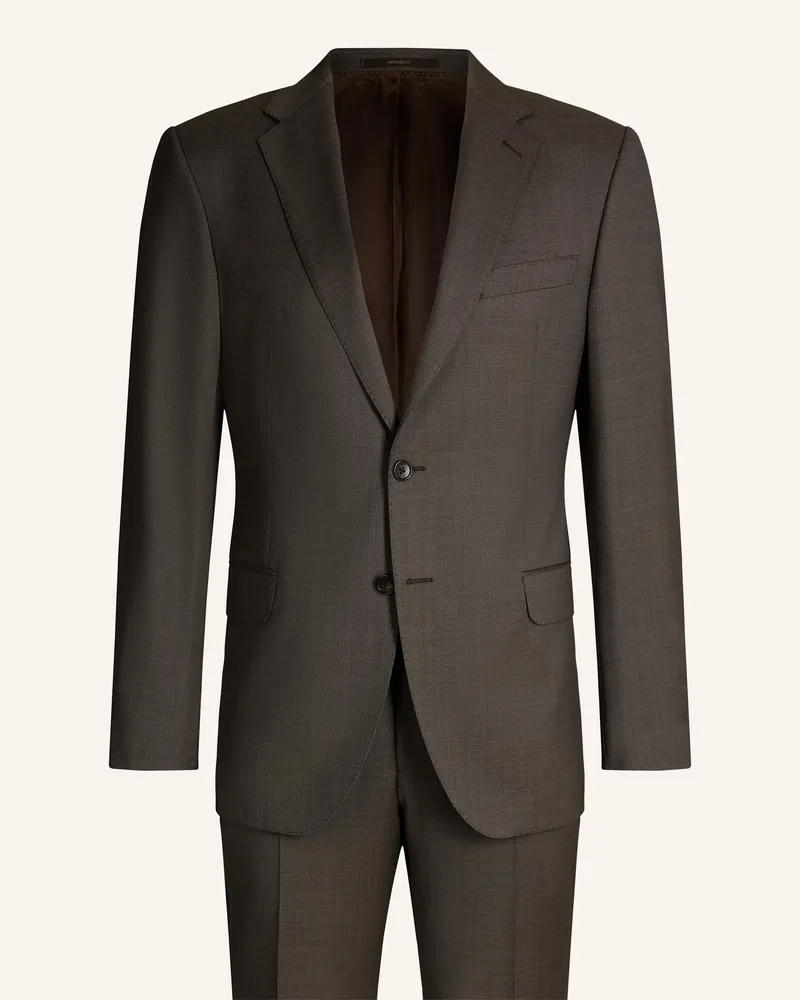 windsor. Anzug Regular Fit Braun