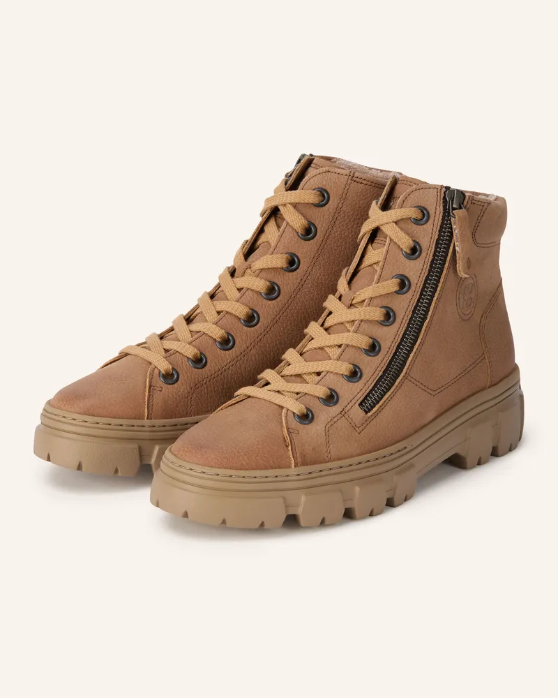paul green Schnürboots braun Camel