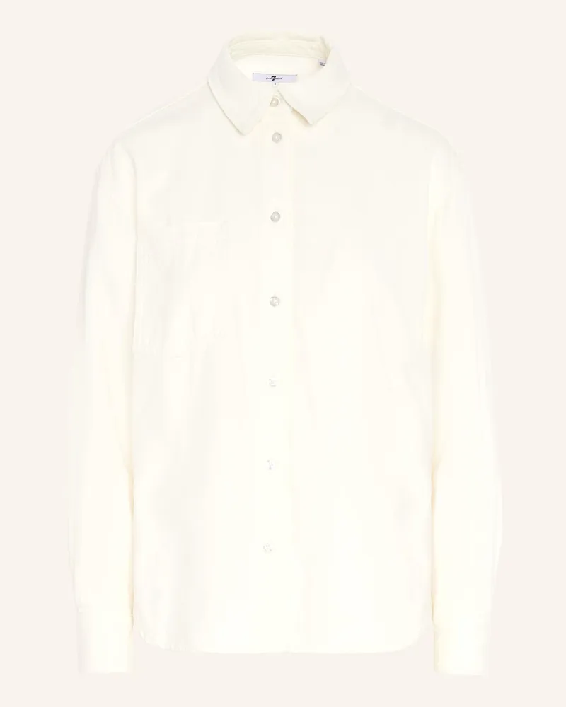 7 for all mankind EASY SHIRT LINEN Weiss