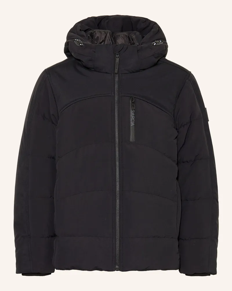 Garcia Jeanswear Steppjacke Im Materialmix schwarz Schwarz