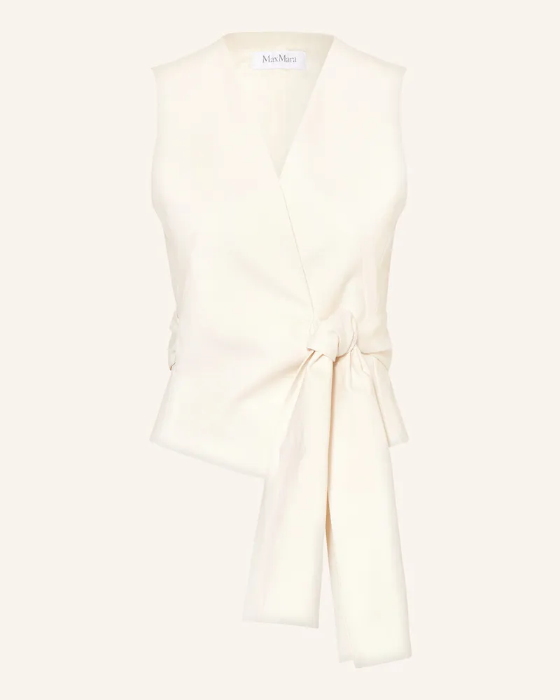 Max Mara Wickelweste ZAMPA Ecru