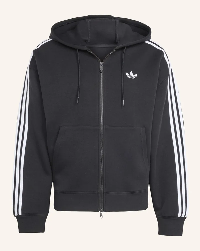 adidas Adidas Adicolor Spacer Kapuzenjacke, Oversized schwarz Schwarz