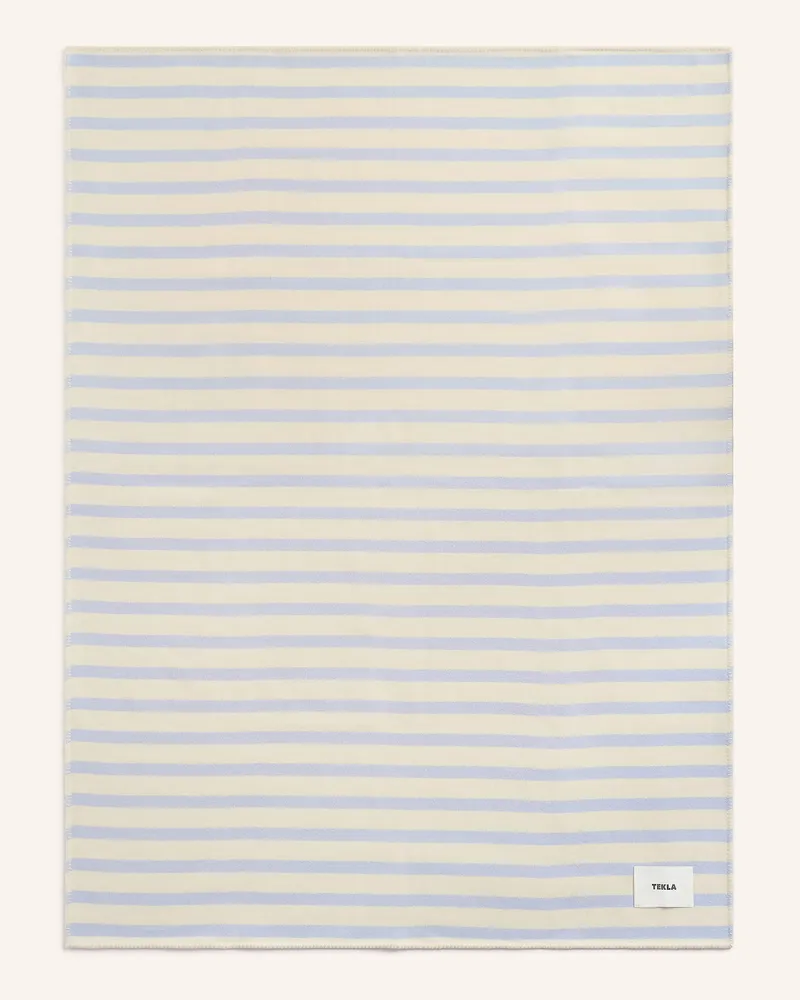 TEKLA Plaid blau Weiss