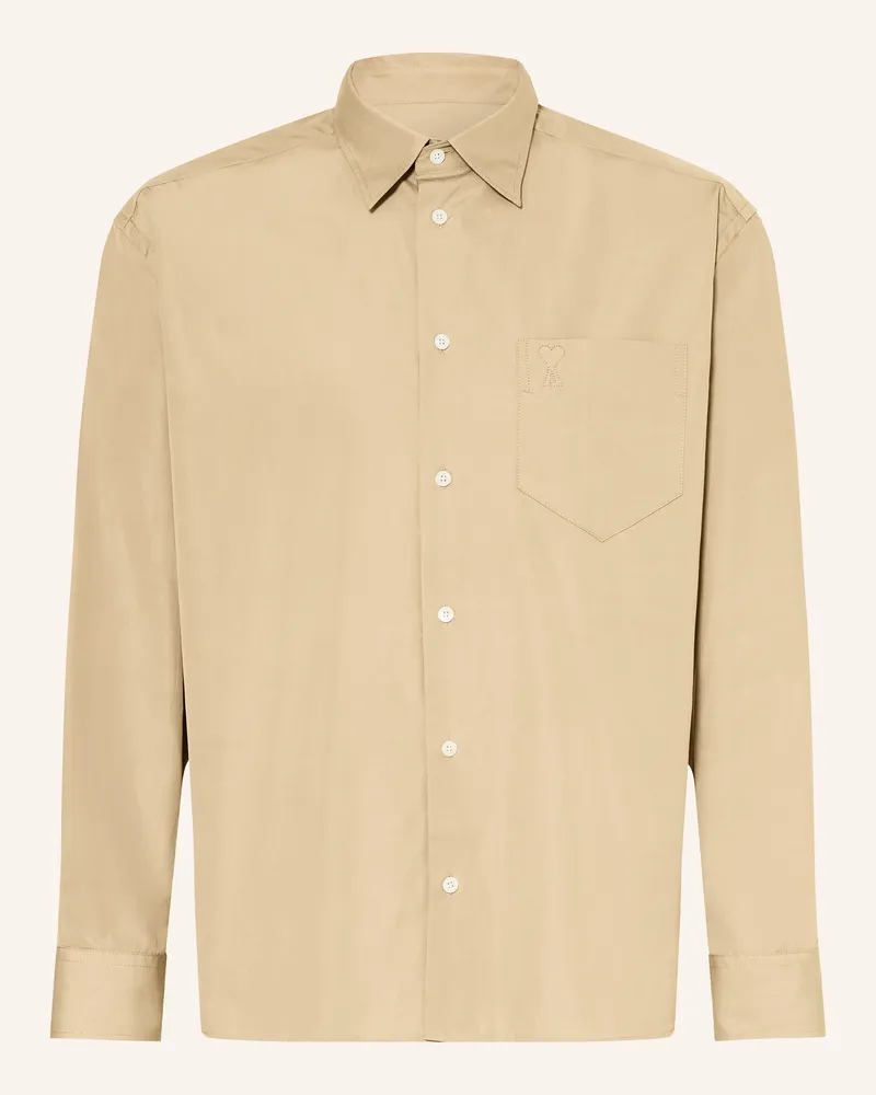 AMI Paris Hemd Comfort Fit beige Beige