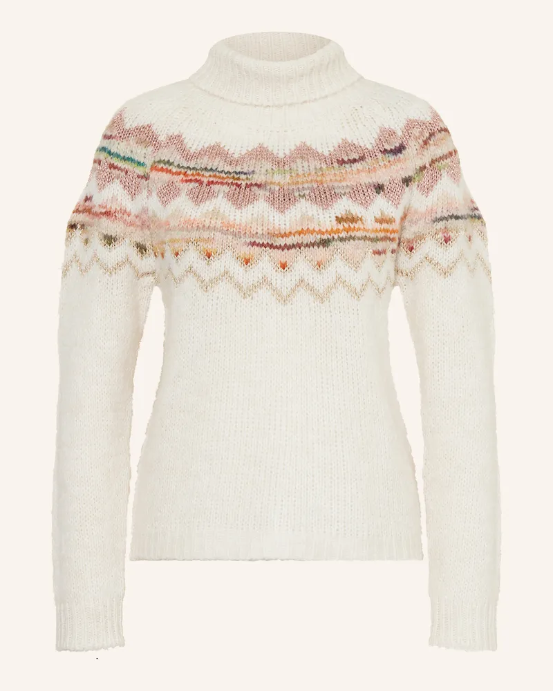 CATNOIR Pullover mit Glitzergarn Creme