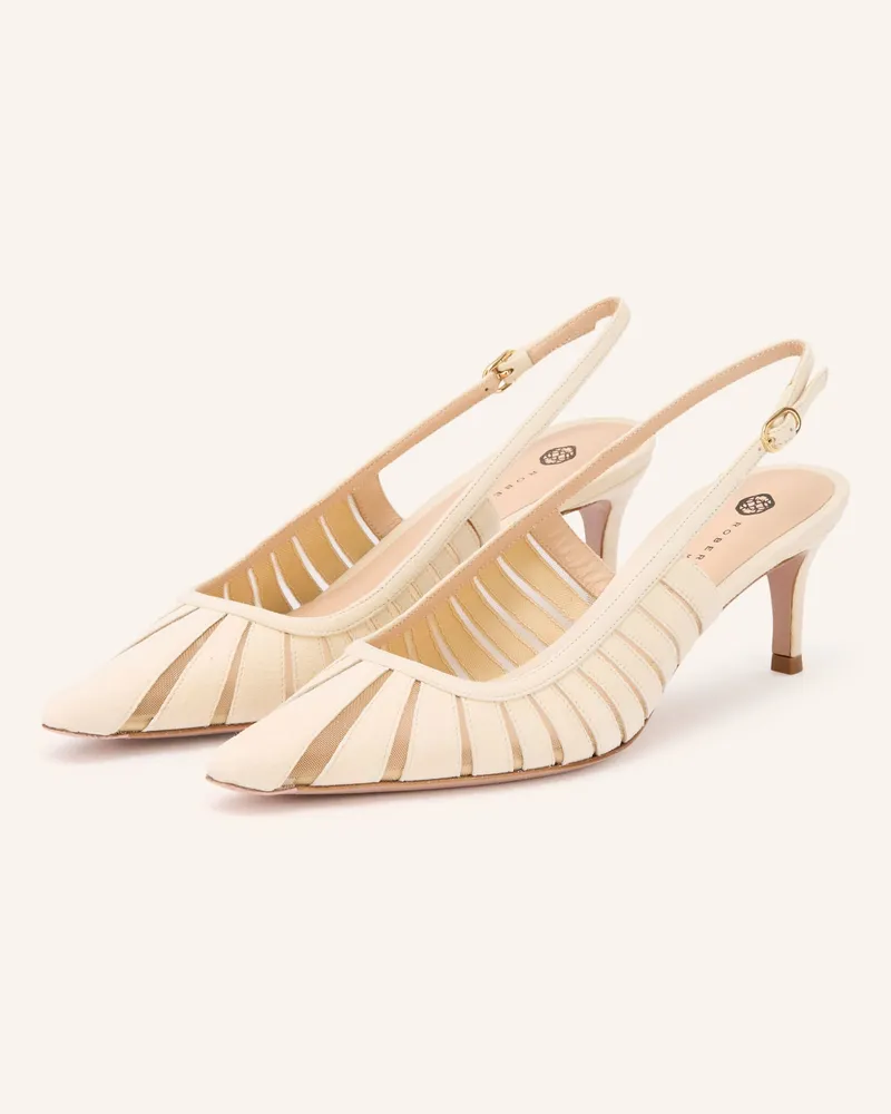 FESTA Milano Slingpumps Fenice beige Creme