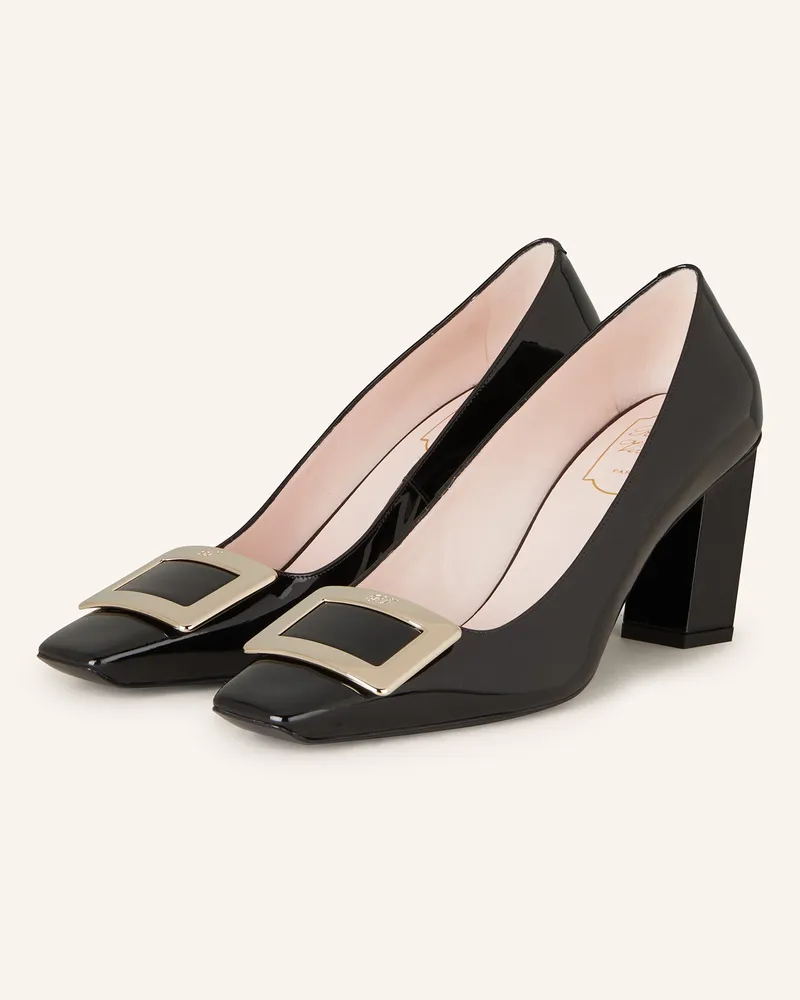 Roger Vivier Lack-Pumps Belle Vivier schwarz Schwarz