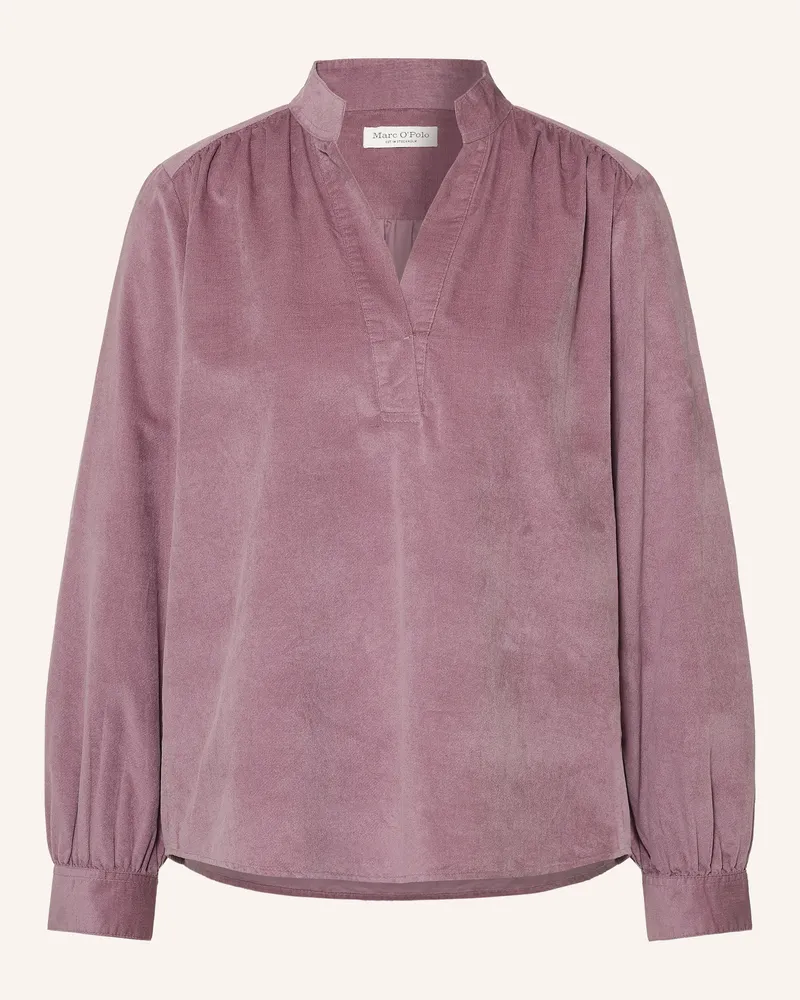 Marc O'Polo Blusenshirt Aus Samt rosa Altrosa