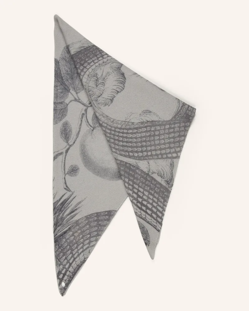 Friendly Hunting Dreieckstuch Aus Cashmere grau Hellgrau