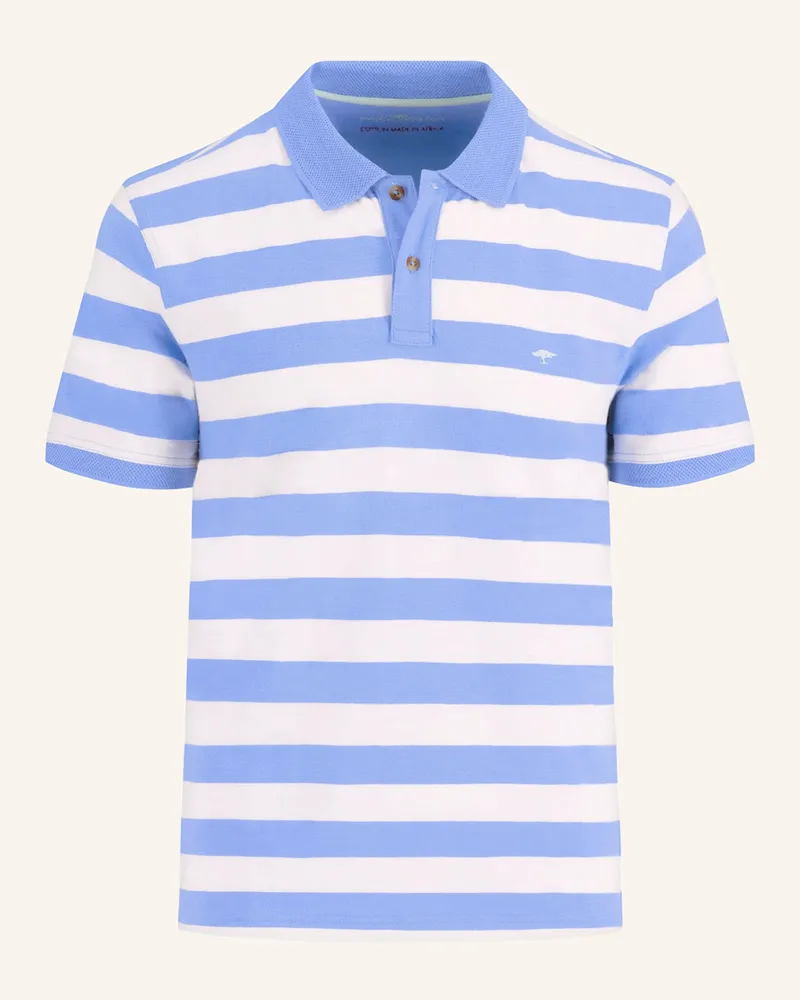 Fynch-Hatton Jersey-Poloshirt Casual Fit Hellblau