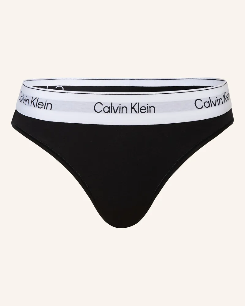Calvin Klein Slip Icon Cotton Modal schwarz Schwarz