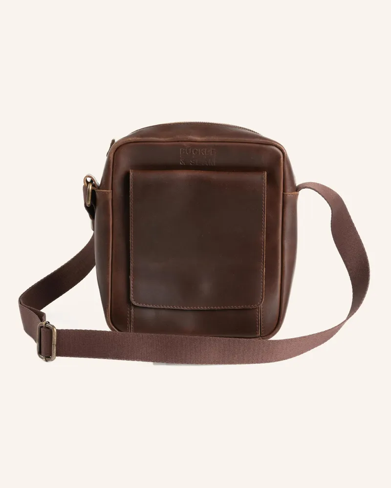 Buckle & Seam Reporter Bag COLLECTOR Braun
