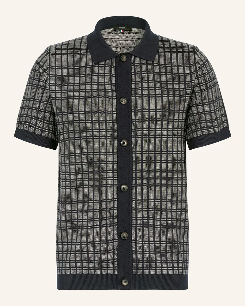 cinque Strickhemd Ciyaro Extra Slim Fit blau Dunkelblau